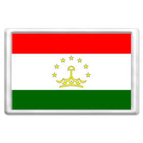 Магнит 45*70 с принтом Таджикистан в Екатеринбурге, Пластик | Размер: 78*52 мм; Размер печати: 70*45 | нации | страна | флаг