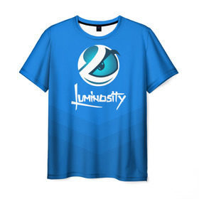 Мужская футболка 3D с принтом Luminosity в Екатеринбурге, 100% полиэфир | прямой крой, круглый вырез горловины, длина до линии бедер | csgo | esports | gaming | lg | luminosity | ксго