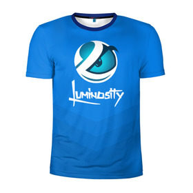 Мужская футболка 3D спортивная с принтом Luminosity в Екатеринбурге, 100% полиэстер с улучшенными характеристиками | приталенный силуэт, круглая горловина, широкие плечи, сужается к линии бедра | csgo | esports | gaming | lg | luminosity | ксго