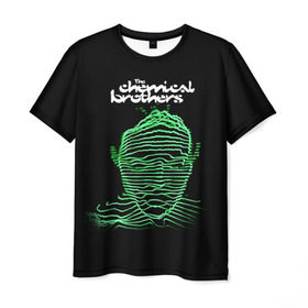 Мужская футболка 3D с принтом Chemical Brothers в Екатеринбурге, 100% полиэфир | прямой крой, круглый вырез горловины, длина до линии бедер | big beat | chemical brothers | биг бит | бигбит | кемикал бразерс | электронная | электронная музыка