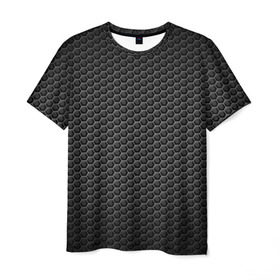 Мужская футболка 3D с принтом Нано-сетка в Екатеринбурге, 100% полиэфир | прямой крой, круглый вырез горловины, длина до линии бедер | арт | нано | сетка | текстуры | технологии