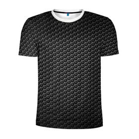 Мужская футболка 3D спортивная с принтом Нано-сетка в Екатеринбурге, 100% полиэстер с улучшенными характеристиками | приталенный силуэт, круглая горловина, широкие плечи, сужается к линии бедра | арт | нано | сетка | текстуры | технологии