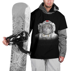 Накидка на куртку 3D с принтом Космонавт 1 в Екатеринбурге, 100% полиэстер |  | astro | moon | space monkey | star | stars | астронавт | звезды | земля | космонавт | космос | луна | скафандр