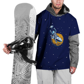 Накидка на куртку 3D с принтом Космонавт 10 в Екатеринбурге, 100% полиэстер |  | astro | moon | space monkey | star | stars | астронавт | звезды | земля | космонавт | космос | луна | скафандр