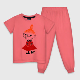 Детская пижама хлопок с принтом Малышка Мю в Екатеринбурге, 100% хлопок |  брюки и футболка прямого кроя, без карманов, на брюках мягкая резинка на поясе и по низу штанин
 | Тематика изображения на принте: муми тролль