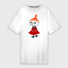 Платье-футболка хлопок с принтом Малышка Мю в Екатеринбурге,  |  | муми тролль
