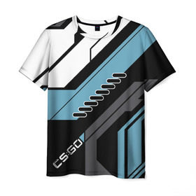 Мужская футболка 3D с принтом cs:go - Vulcan Style (Вулкан) в Екатеринбурге, 100% полиэфир | прямой крой, круглый вырез горловины, длина до линии бедер | cs | csgo | go | vulcan | кс