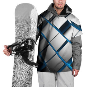 Накидка на куртку 3D с принтом Текстура в Екатеринбурге, 100% полиэстер |  | Тематика изображения на принте: квадраты | кубы | серый