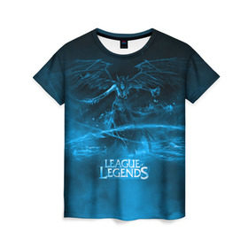 Женская футболка 3D с принтом League of legends в Екатеринбурге, 100% полиэфир ( синтетическое хлопкоподобное полотно) | прямой крой, круглый вырез горловины, длина до линии бедер | league of legends | лига легенд