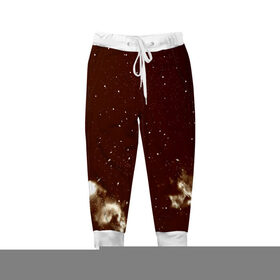 Детские брюки 3D с принтом Old kosmos в Екатеринбурге, 100% полиэстер | манжеты по низу, эластичный пояс регулируется шнурком, по бокам два кармана без застежек, внутренняя часть кармана из мелкой сетки | Тематика изображения на принте: вселенная | галактика | звезды | планеты | туманность