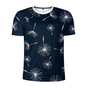 Мужская футболка 3D спортивная с принтом Одуванчик в Екатеринбурге, 100% полиэстер с улучшенными характеристиками | приталенный силуэт, круглая горловина, широкие плечи, сужается к линии бедра | одуванчик | поле | природа | цветы