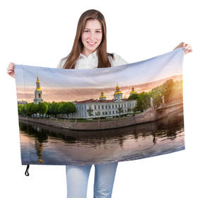Флаг 3D с принтом Питер в Екатеринбурге, 100% полиэстер | плотность ткани — 95 г/м2, размер — 67 х 109 см. Принт наносится с одной стороны | russia | saint petersburg | интеллигенция | культурная столица | мосты | нева | петергоф | питер | россия | санкт петербург | хипстер