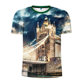 Мужская футболка 3D спортивная с принтом Англия в Екатеринбурге, 100% полиэстер с улучшенными характеристиками | приталенный силуэт, круглая горловина, широкие плечи, сужается к линии бедра | england | europe | london | англия | биг бен | великобритания | высотки | королева | лондон | мегаполис | тауэрский мост | туризм