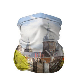 Бандана-труба 3D с принтом Amsterdam в Екатеринбурге, 100% полиэстер, ткань с особыми свойствами — Activecool | плотность 150‒180 г/м2; хорошо тянется, но сохраняет форму | нидерланды | пейзаж