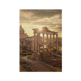 Обложка для паспорта матовая кожа с принтом Рим в Екатеринбурге, натуральная матовая кожа | размер 19,3 х 13,7 см; прозрачные пластиковые крепления | Тематика изображения на принте: europe | italy | rome | vatican | архитектура | ватикан | европа | италия | папа римский | развалины | рим | руины