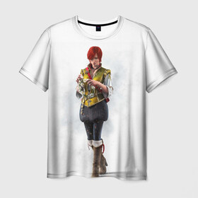 Мужская футболка 3D с принтом Шани в Екатеринбурге, 100% полиэфир | прямой крой, круглый вырез горловины, длина до линии бедер | gerald | wild hunt | witcher | ведьмак | геральд | дикая охота | шани