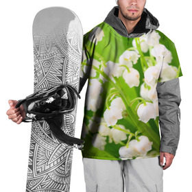 Накидка на куртку 3D с принтом Ландыши в Екатеринбурге, 100% полиэстер |  | Тематика изображения на принте: весна | ландыш | цветок
