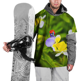 Накидка на куртку 3D с принтом Природа в Екатеринбурге, 100% полиэстер |  | Тематика изображения на принте: божья коровка | красота | природа | цветок