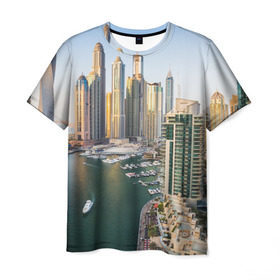 Мужская футболка 3D с принтом Dubai в Екатеринбурге, 100% полиэфир | прямой крой, круглый вырез горловины, длина до линии бедер | dubai | абу даби | арабские эмираты | ближний восток | богатство | бурдж халифа | дубай | изобилие | каникулы | мегаполис | нефть | оаэ | отпуск | персидский залив | роскошь | технологии | туризм | шейхи