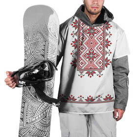 Накидка на куртку 3D с принтом Вышивка 41 в Екатеринбурге, 100% полиэстер |  | Тематика изображения на принте: belarus | беларусь | вышивка