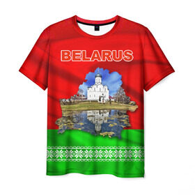 Мужская футболка 3D с принтом Belarus 13 в Екатеринбурге, 100% полиэфир | прямой крой, круглый вырез горловины, длина до линии бедер | belarus | беларусь