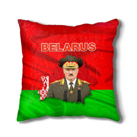 Подушка 3D с принтом Belarus 17 в Екатеринбурге, наволочка – 100% полиэстер, наполнитель – холлофайбер (легкий наполнитель, не вызывает аллергию). | состоит из подушки и наволочки. Наволочка на молнии, легко снимается для стирки | belarus | беларусь | лукашенко | президент