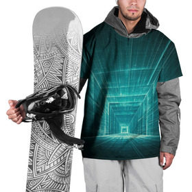Накидка на куртку 3D с принтом Цифровой тоннель в Екатеринбурге, 100% полиэстер |  | Тематика изображения на принте: глубины сознания | интернет | коридор | матрица | оптическая иллюзия | секрет | сеть | тайна | тоннель
