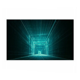 Бумага для упаковки 3D с принтом Цифровой тоннель в Екатеринбурге, пластик и полированная сталь | круглая форма, металлическое крепление в виде кольца | глубины сознания | интернет | коридор | матрица | оптическая иллюзия | секрет | сеть | тайна | тоннель