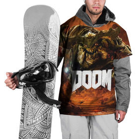 Накидка на куртку 3D с принтом Doom 4 Hell Cyberdemon в Екатеринбурге, 100% полиэстер |  | cyberdemon | demon | doom | hell | дум