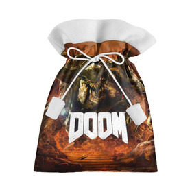 Подарочный 3D мешок с принтом Doom 4 Hell Cyberdemon в Екатеринбурге, 100% полиэстер | Размер: 29*39 см | Тематика изображения на принте: cyberdemon | demon | doom | hell | дум