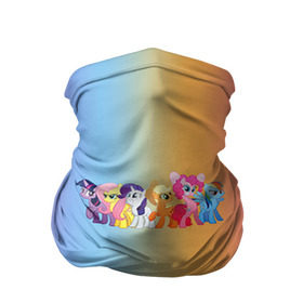 Бандана-труба 3D с принтом My little pony 1 в Екатеринбурге, 100% полиэстер, ткань с особыми свойствами — Activecool | плотность 150‒180 г/м2; хорошо тянется, но сохраняет форму | my little pony