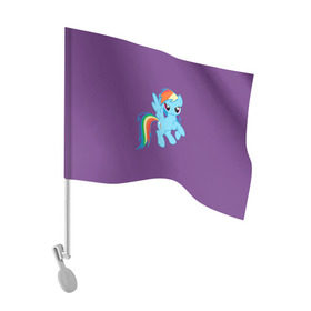 Флаг для автомобиля с принтом Me little pony 5 в Екатеринбурге, 100% полиэстер | Размер: 30*21 см | my little pony