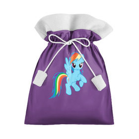 Подарочный 3D мешок с принтом Me little pony 5 в Екатеринбурге, 100% полиэстер | Размер: 29*39 см | my little pony