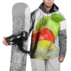 Накидка на куртку 3D с принтом Яблоки в Екатеринбурге, 100% полиэстер |  | фрукты | яблоки
