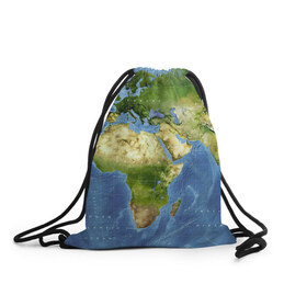 Рюкзак-мешок 3D с принтом Карта в Екатеринбурге, 100% полиэстер | плотность ткани — 200 г/м2, размер — 35 х 45 см; лямки — толстые шнурки, застежка на шнуровке, без карманов и подкладки | Тематика изображения на принте: map | world | карта | мир