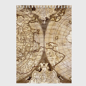 Скетчбук с принтом Карта 12 в Екатеринбурге, 100% бумага
 | 48 листов, плотность листов — 100 г/м2, плотность картонной обложки — 250 г/м2. Листы скреплены сверху удобной пружинной спиралью | Тематика изображения на принте: map | world | карта | мир