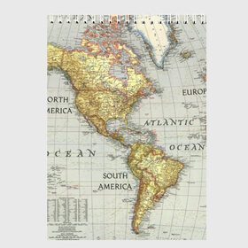 Скетчбук с принтом Карта 16 в Екатеринбурге, 100% бумага
 | 48 листов, плотность листов — 100 г/м2, плотность картонной обложки — 250 г/м2. Листы скреплены сверху удобной пружинной спиралью | Тематика изображения на принте: map | world | карта | мир