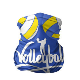 Бандана-труба 3D с принтом Волейбол 6 в Екатеринбурге, 100% полиэстер, ткань с особыми свойствами — Activecool | плотность 150‒180 г/м2; хорошо тянется, но сохраняет форму | volleyball | волейбол