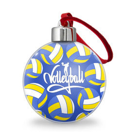 Ёлочный шар с принтом Волейбол 6 в Екатеринбурге, Пластик | Диаметр: 77 мм | volleyball | волейбол