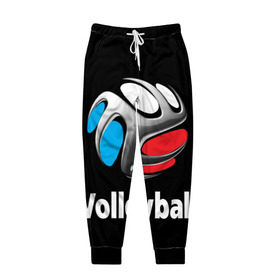 Мужские брюки 3D с принтом Волейбол 29 в Екатеринбурге, 100% полиэстер | манжеты по низу, эластичный пояс регулируется шнурком, по бокам два кармана без застежек, внутренняя часть кармана из мелкой сетки | volleyball | волейбол