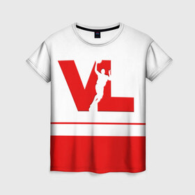 Женская футболка 3D с принтом Волейбол 70 в Екатеринбурге, 100% полиэфир ( синтетическое хлопкоподобное полотно) | прямой крой, круглый вырез горловины, длина до линии бедер | vl | volleyball | волейбол