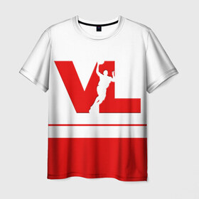 Мужская футболка 3D с принтом Волейбол 70 в Екатеринбурге, 100% полиэфир | прямой крой, круглый вырез горловины, длина до линии бедер | vl | volleyball | волейбол