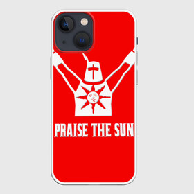 Чехол для iPhone 13 mini с принтом Dark Souls 4 в Екатеринбурге,  |  | dark souls | praise the sun | you died | дарк соулс