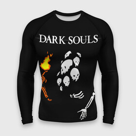 Мужской рашгард 3D с принтом Dark Souls 13 в Екатеринбурге,  |  | dark souls | praise the sun | you died | дарк соулс