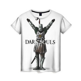 Женская футболка 3D с принтом Dark Souls 14 в Екатеринбурге, 100% полиэфир ( синтетическое хлопкоподобное полотно) | прямой крой, круглый вырез горловины, длина до линии бедер | 