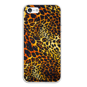 Чехол для iPhone 5/5S матовый с принтом Леопард в Екатеринбурге, Силикон | Область печати: задняя сторона чехла, без боковых панелей | 3д | животные | кошка | леопард | новая | хищник