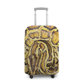 Чехол для чемодана 3D с принтом Змея в Екатеринбурге, 86% полиэфир, 14% спандекс | двустороннее нанесение принта, прорези для ручек и колес | snake | анаконда | гадюка | змеиная | змея | кобра | кожа | кожура | удав | уж | червь | червяк | яд