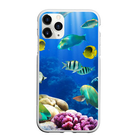 Чехол для iPhone 11 Pro матовый с принтом Дайвинг в Екатеринбурге, Силикон |  | Тематика изображения на принте: дайвинг | египет | каникулы | коралловый риф | крабы | красное море | море | морские обитатели | океан | отдых | отпуск | подводные красоты | приключение | рыбки | рыбы | туризм