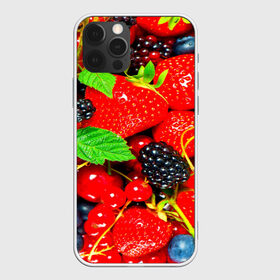 Чехол для iPhone 12 Pro Max с принтом Ягоды в Екатеринбурге, Силикон |  | Тематика изображения на принте: малина | ягода | ягодка | ягодная