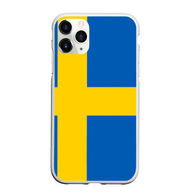Чехол для iPhone 11 Pro матовый с принтом Швеция в Екатеринбурге, Силикон |  | сборная | футбол